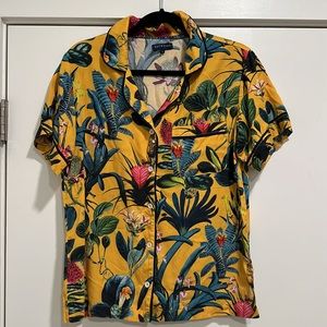 KATIE KİME Tropical Floral Lisse Pajama Top